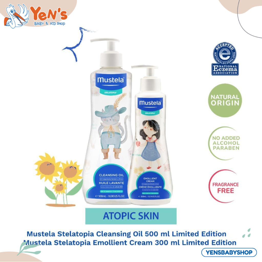 Mustela Atopic Skin Limited Edition Package - Sabun Dan Lotion Bayi Kulit Atopik