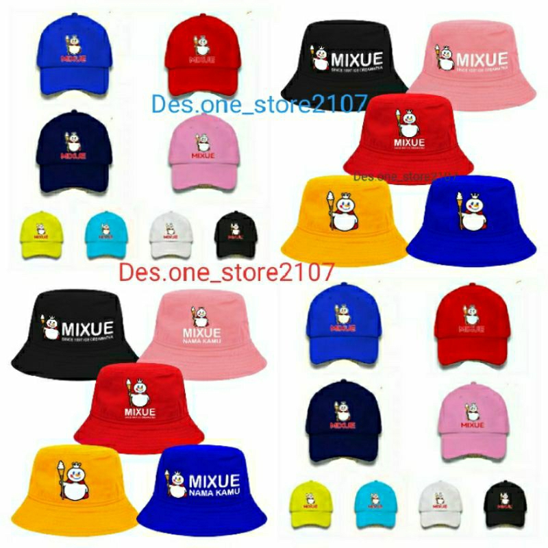 Topi Anak Laki-laki Perempuan Model Mixue Topi Mixue Anak Topi Anak Mixue