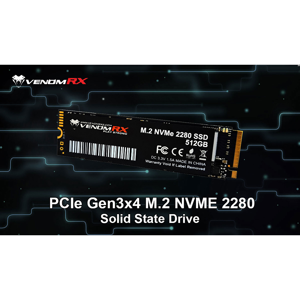 Venomrx SSD M.2 NVMe 2TB VRX SUPER PCIe Gen3x4