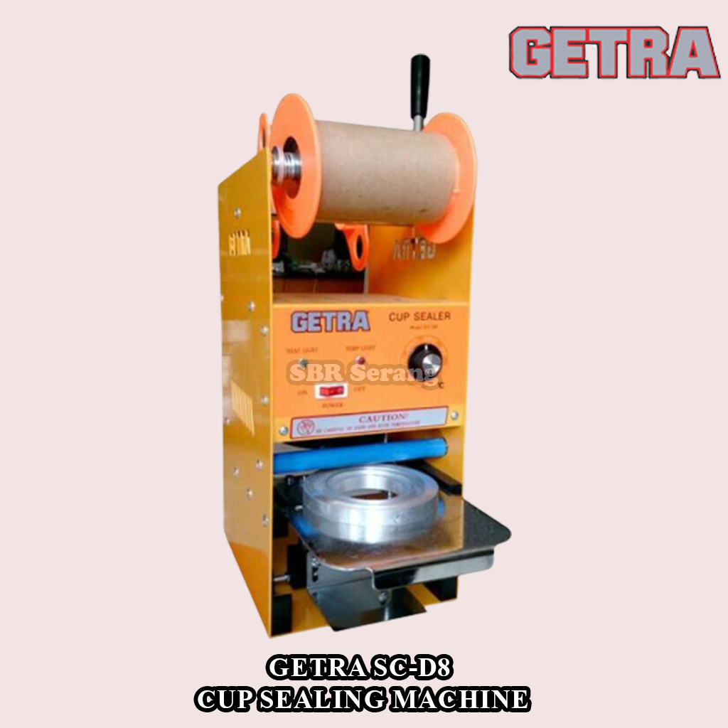 Cup Sealer Getra SC-D8 Original Cup Sealing Machine Cup Sealer Press Plastik Mesin Press Gelas Plast