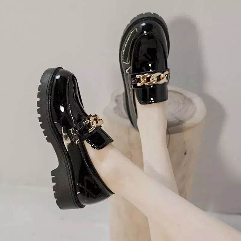 Sepatu wanita Docmart Loafers/Sepatu kulit wanita korea