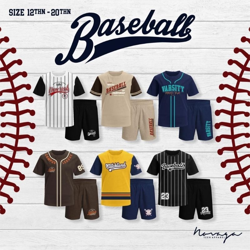 NEW Set Baseball Novaga size kids dan junior