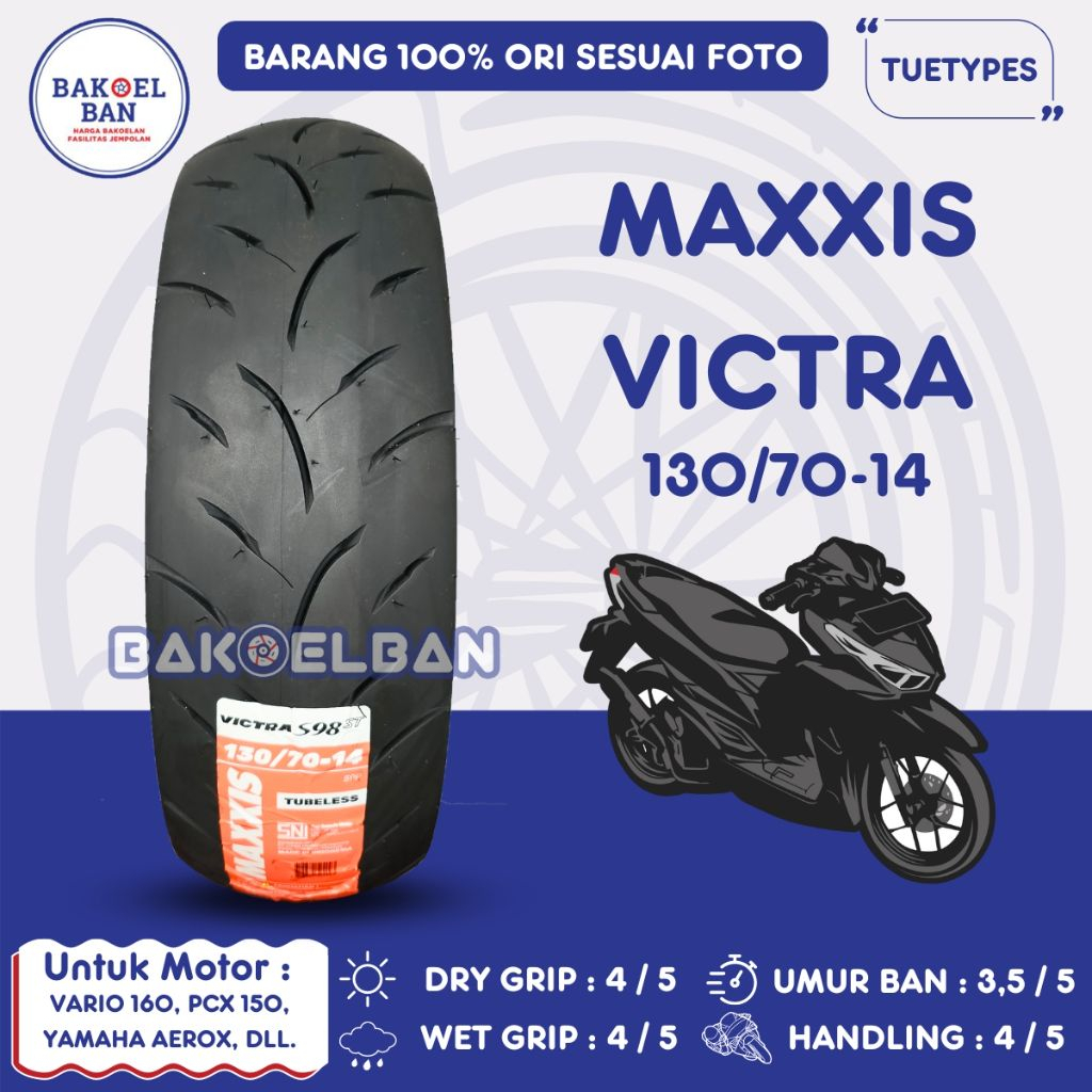 BAN MOTOR MAXXIS VICTRA 130/70-14