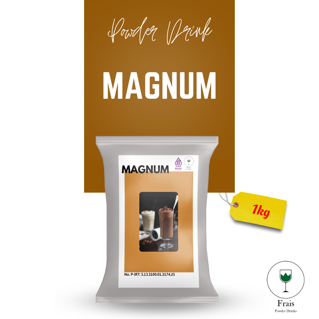 BUBUK MINUMAN RASA MAGNUM 1KG / SERBUK MINUMAN ANEKA RASA / BUBUK MINUMAN KEKINIAN / MINUMAN INSTAN / DRINKS POWDER / SERBUK MINUMAN BOBA