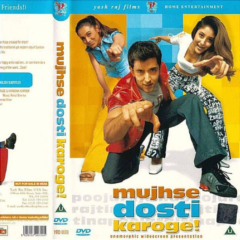 KASET FILM MUJHSE DOSTI KAROGE - KASET FILM INDIA - kaset film India lama -' film India terbaru - fi
