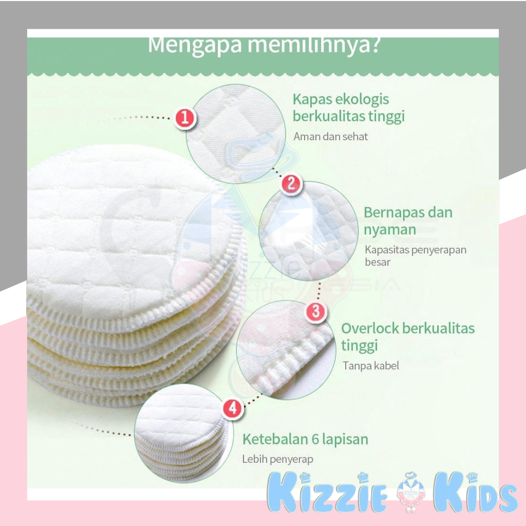 Washable Breast Pad Little giant / Kizzie Washable Breast Pad