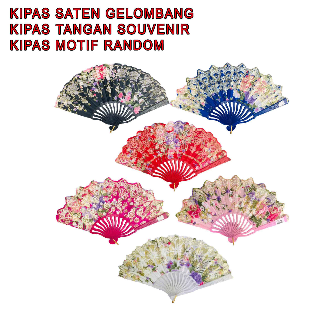 Kipas Kain Plastik * Kipas Tangan * Souvenir Pernikahan * Kipas Kain Kayu