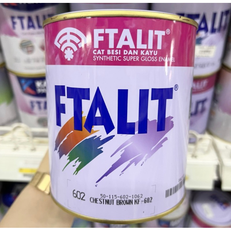 Cat Besi / Kayu Minyak FTALIT Hitam - 1 kg