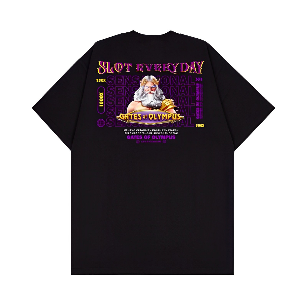 KAOS T-SHIRTH DISTRO PRAGMATIC SLOT GAME EVERYDAY / KAOS PRIA WANITA / KAOS ZEUS