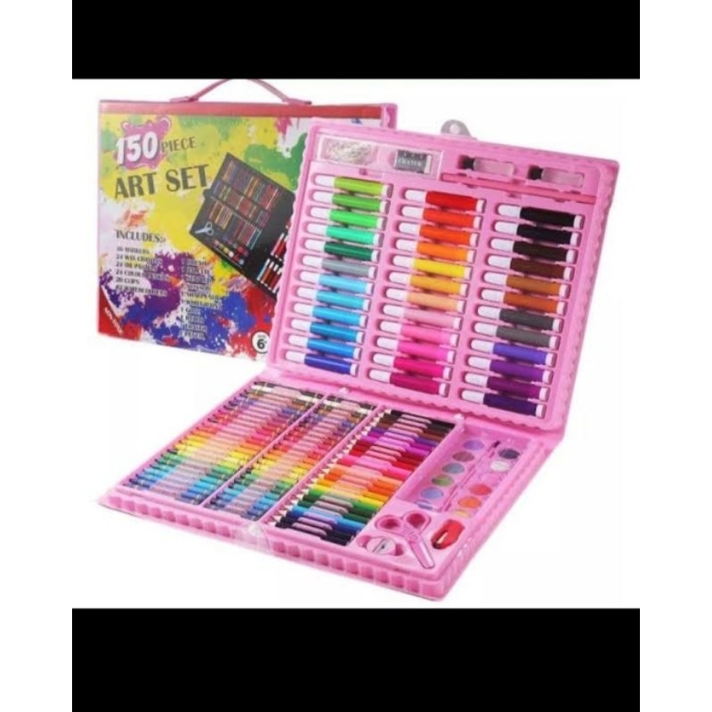 

Crayon set 150 pcs/ alat menggambar mewarnai dan melukis