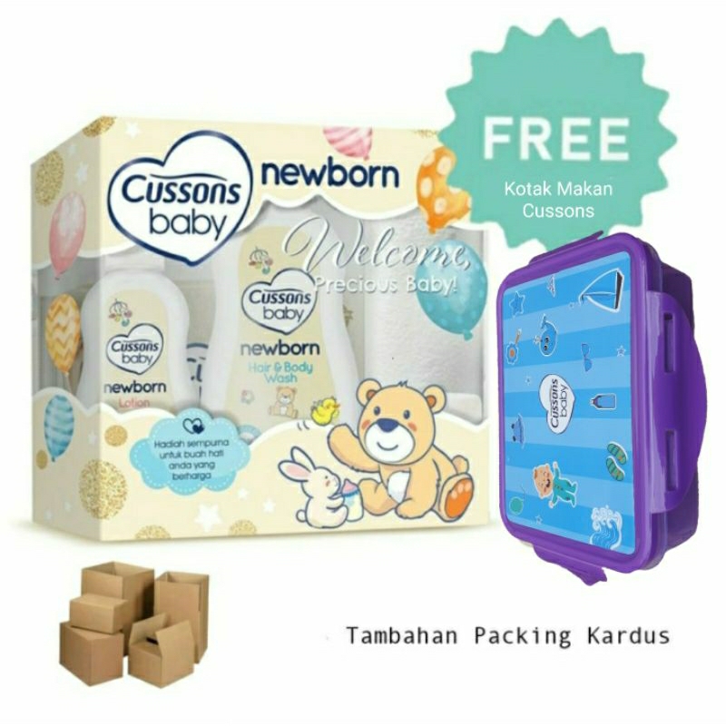 1 SET Cussons Baby NEWBORN Gift Pack Set 5 in 1 / Paket Perawatan Bayi / Kado Kelahiran Bayi Baru Lahir