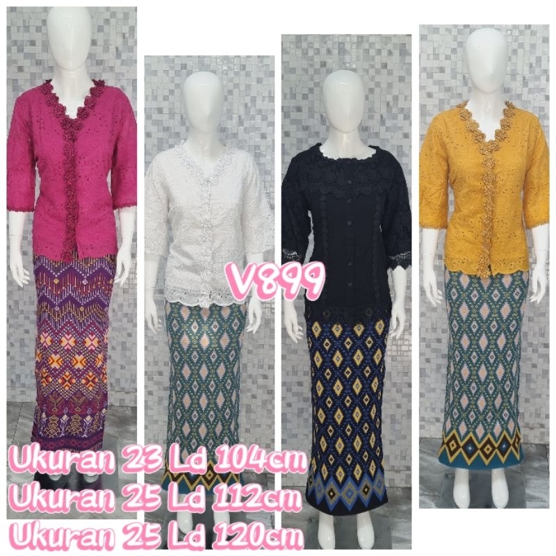 Kebaya Katun Bolong Premium Trompet V899