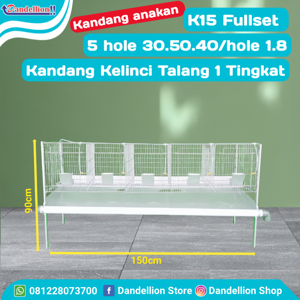 Kandang Hewan peliharaan | Kandang Kelinci Galvanis | Rabbit Cage SK15 1tingkat