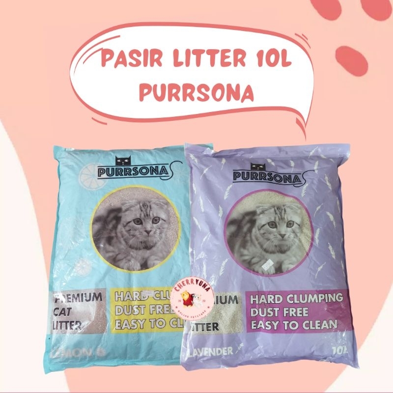 Purrsona Pasir Kucing 10L Lemon/Coffee/Lavender