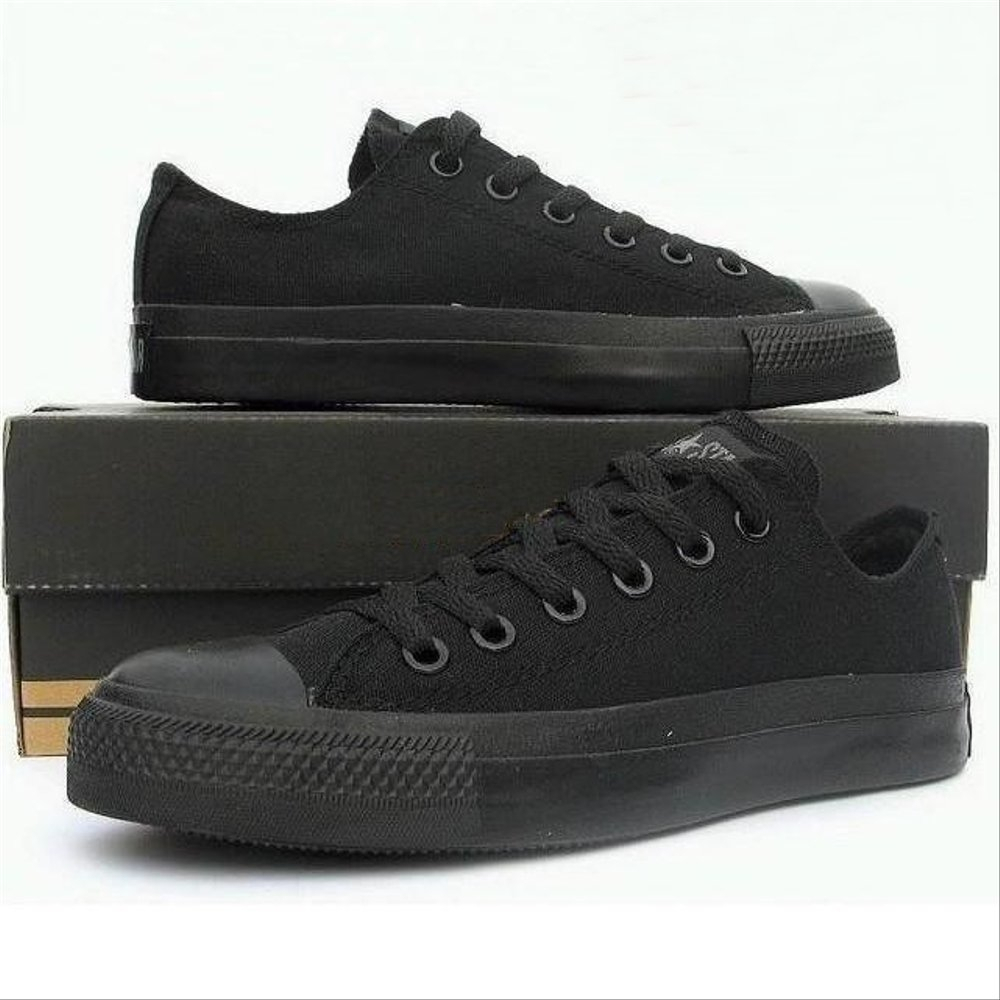 Sepatu Converse All Star Full Black Termurah Bisa COD Sneakers Fullblack Pria Terlaris sepatu safety