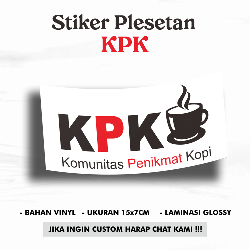 Stiker Plesetan - KPK *Stiker Laptop *Stiker Dinding *Stiker Lucu