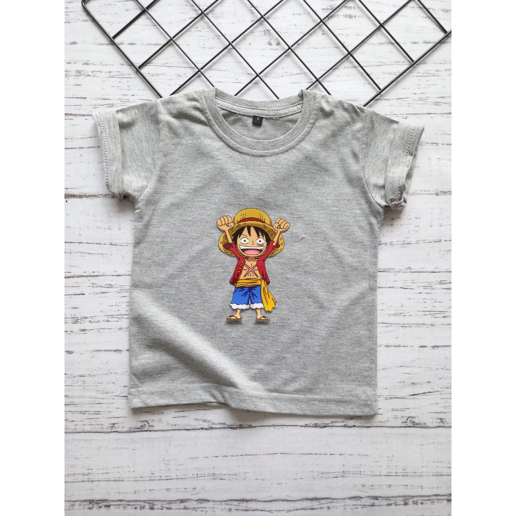 KAOS KARAKTER ONE PIECE ANAK 1-8 TAHUN