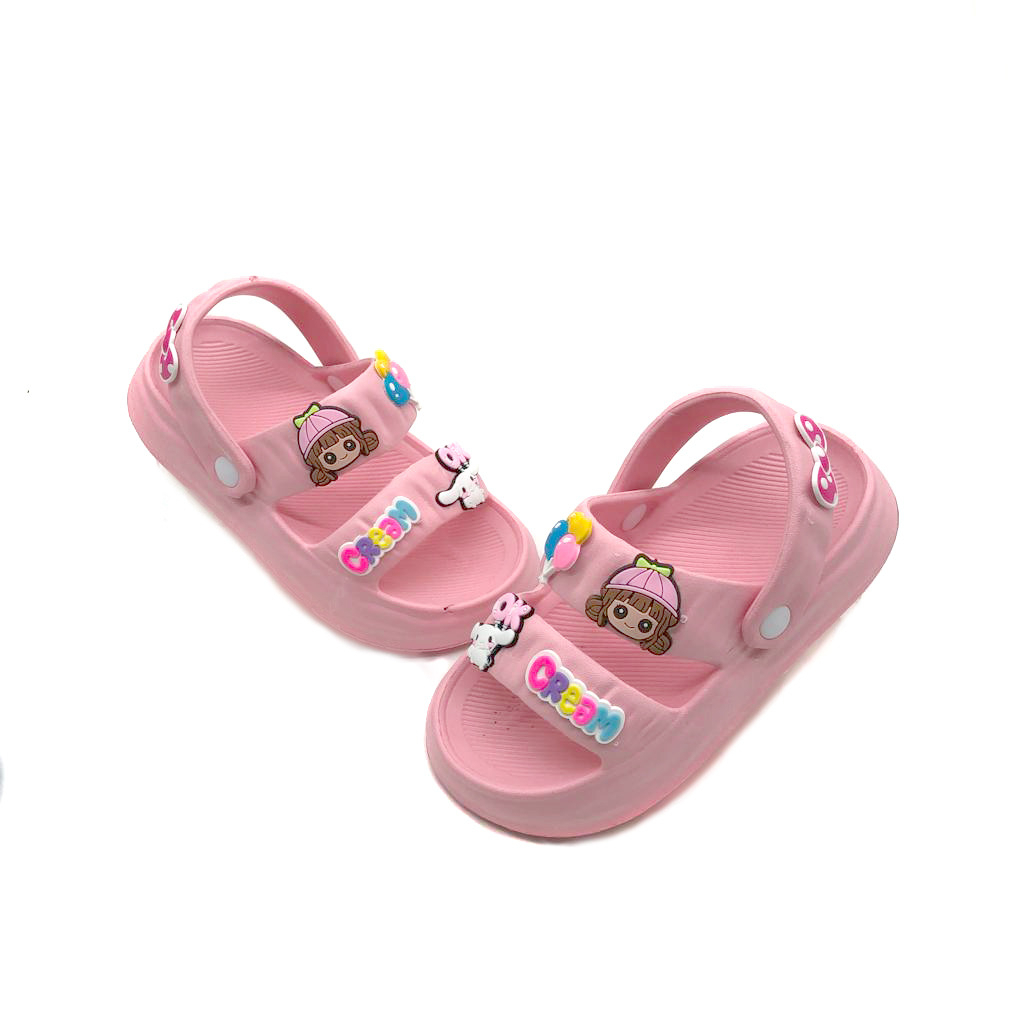 Sandal Selop Anak Perempuan Model Tali Belakang Stiker Cantik Terbaru Uk. 24-35