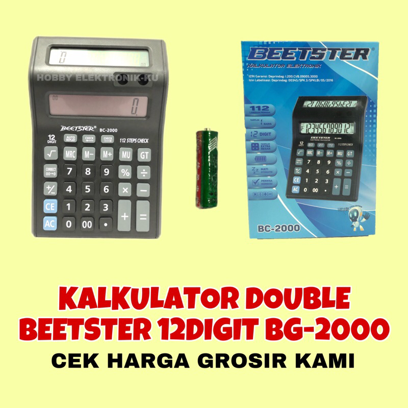 KALKULATOR BEETSTER BC-2000 12DIGIT DOUBLE