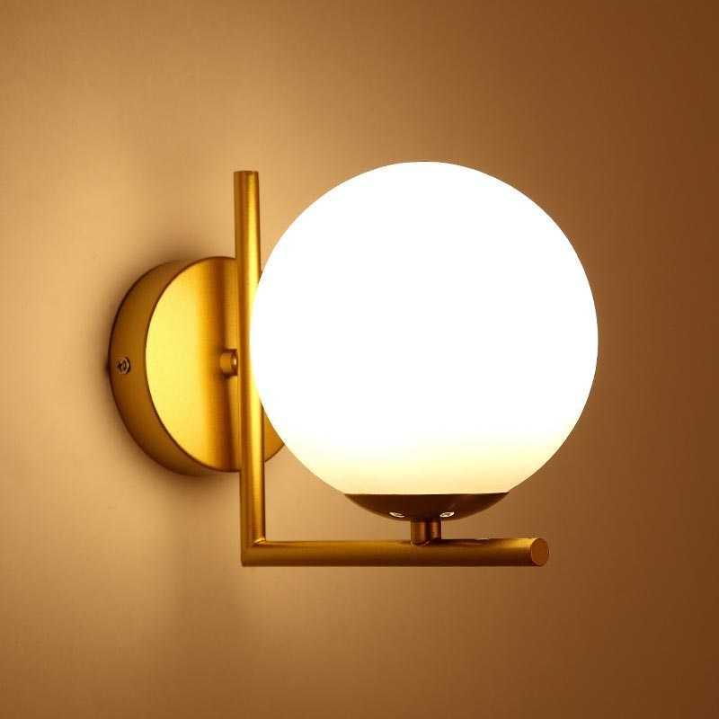 Fitting Lampu Dinding Wall Lamp Nordic Diameter 15 cm Lampu Penerang Rumah Desain Nordic Minimalis Berkualitas