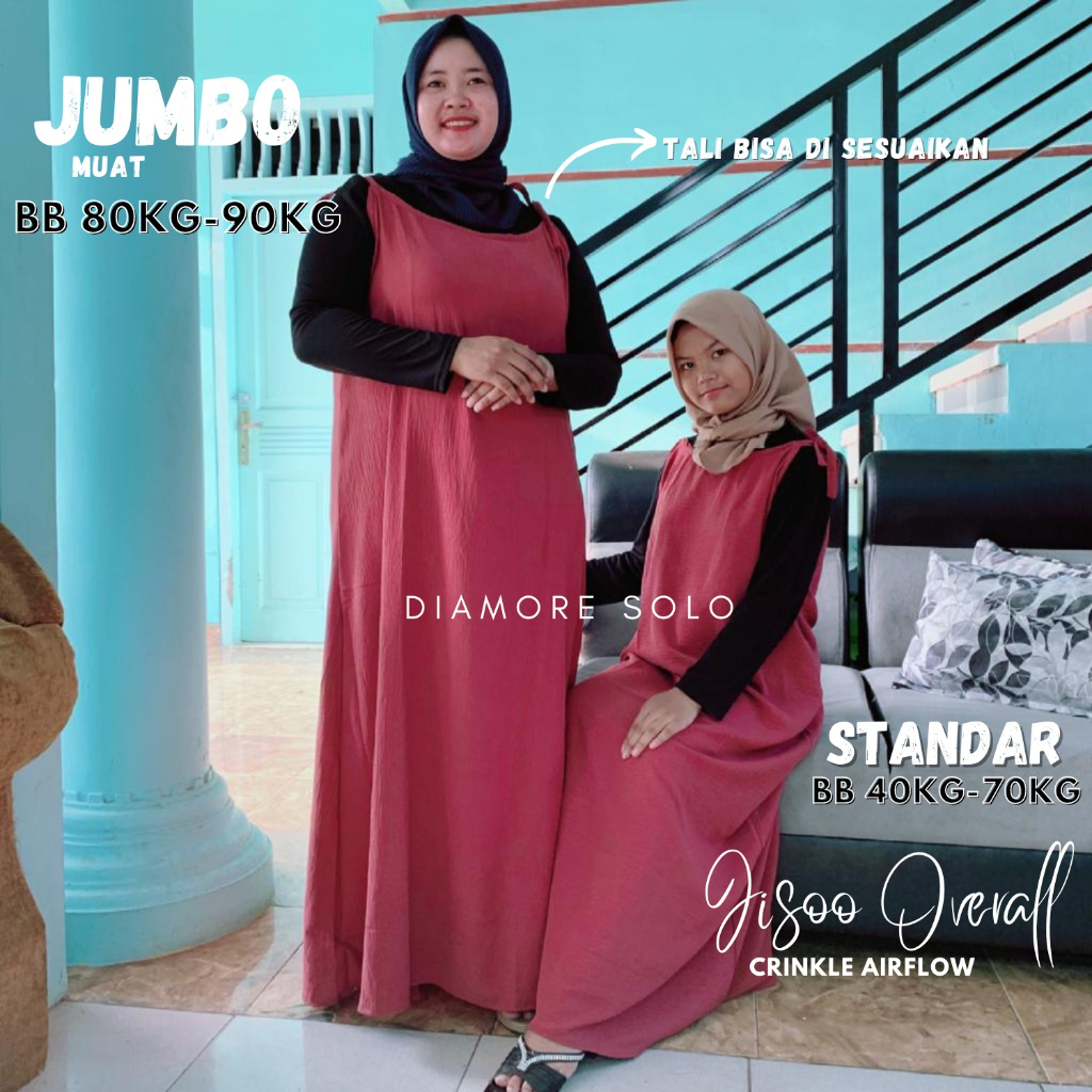 OVERALL sloopy JUMBO MUAT 80-90Kg / YUBI SLOOPY DRESS OVERALL / JEJU OVERALL DRESS MOTIF BUNGA KOREAN STYLE / OVERALL LOOK MAYUNG