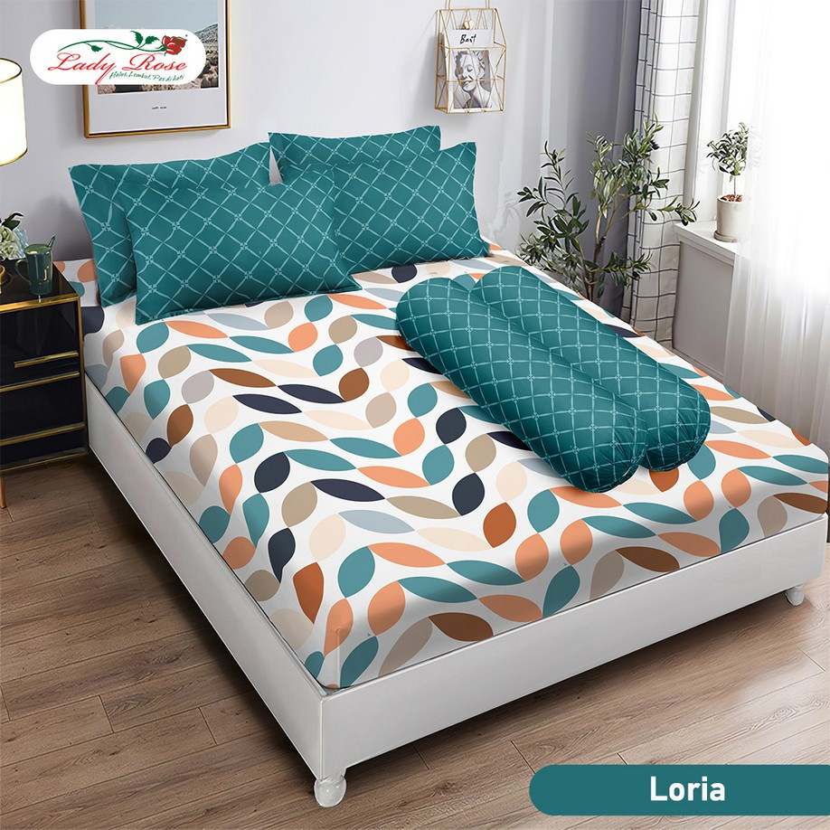 3in1 Sprei Lady Rose 3D Extra King 200x200 Motif Adina, Anela, Loria, Malva, Janet, Octa, Ocha, Soph