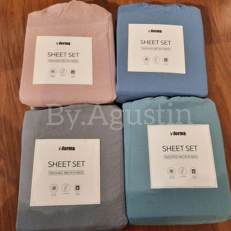 Informa Sprei Double Washed Microfiber Polos