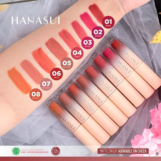 HANASUI Mattedorable LipCream | HANASUI Tintdorable Lip Stain Lip Tint | HANASUI Mattedorable BOBA EDITION LipCream
