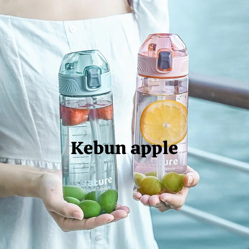 Botol Minum Portable Nature Botol Minum Kantor / Sekolah / Olahraga 550ml BPA FREE