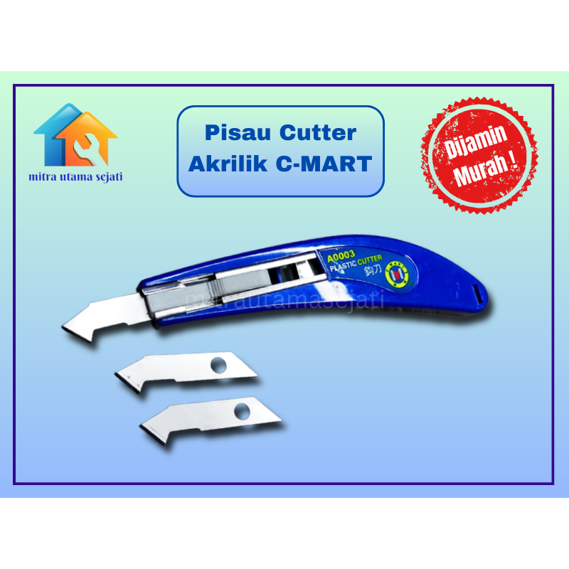 

PLASTIC CUTTER/PISAU POTONG AKRILIK ACRYLIC C-MART+ BONUS REFILL