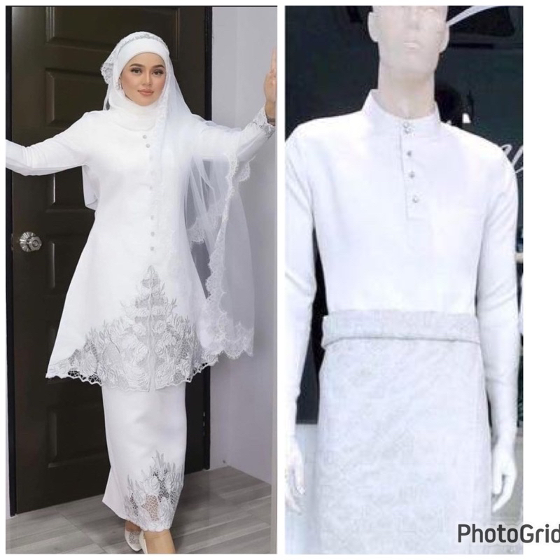gaun pengantin muslimah Malaysia gaun akad gaun walimah wedding dress