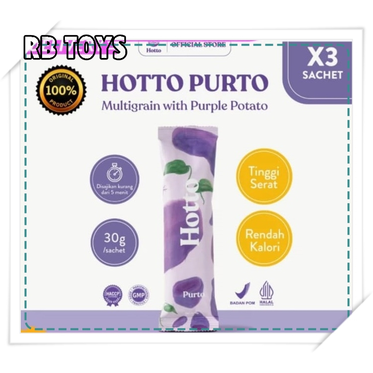 

Hotto Purto 3 Sachet Multigrain with Purple Potato