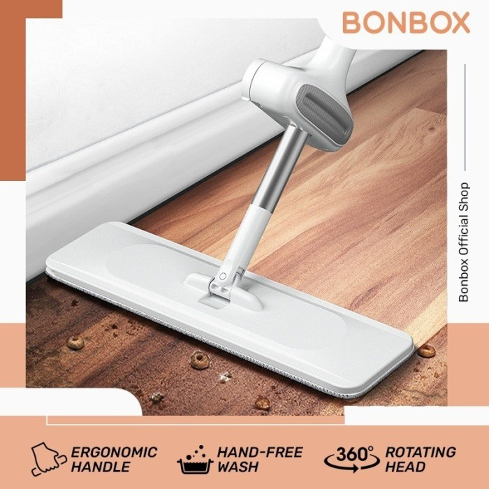 Bonbox BCT701 Hand-Free Cleaning Wash Mop ( Alat Pel Lantai ) Alat Pel Lantai Tongkat Ultra Clear Mop Hand - Free Wash BONBOX BCT701