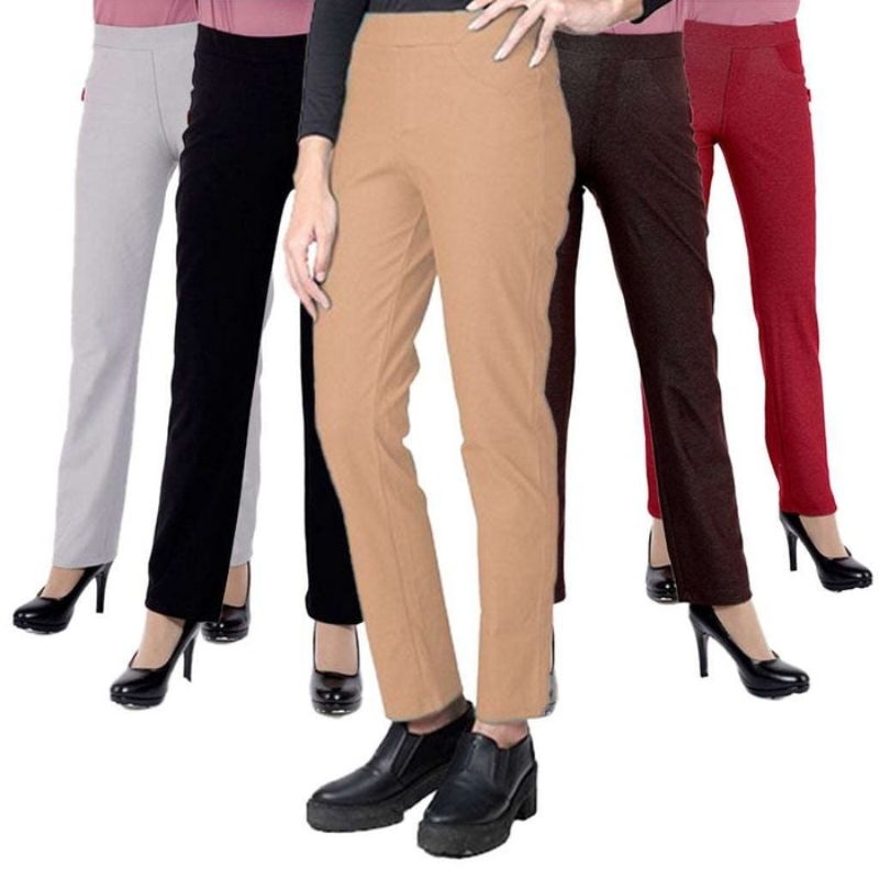 celana straight fit dauky