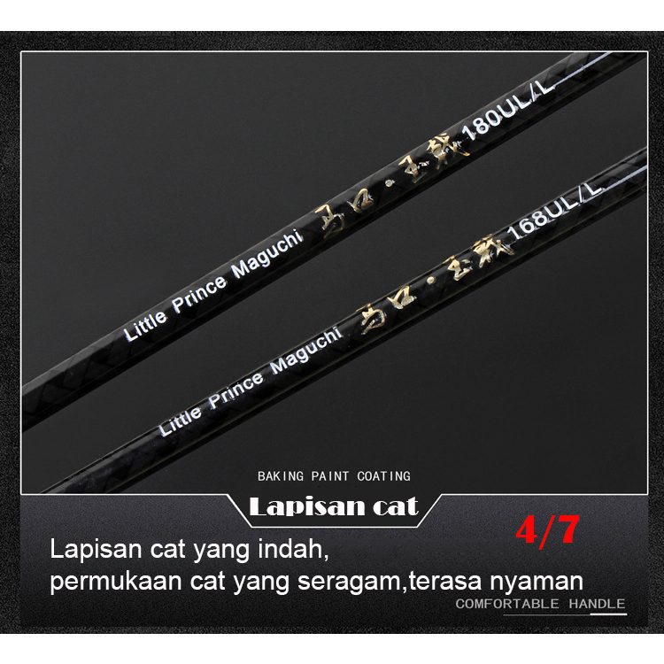 Spining Baitcasting  Carbon Fiber Fishing Rod Max Drag 8kg Joran Pancing Carbon Ultralight Max Drag 10kg Strong Elasticity  Lure Rod  Bahan Serat Karbon Ultra Ringan Panjang 1.68m / 1.8m / 1.98m  Fishing Hook Gift Fishing Gear Kait Pancing