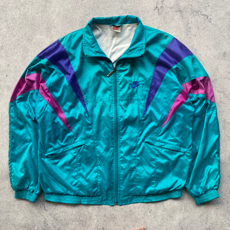 Jaket Nike Windbreaker Colorblok Vintage 90s