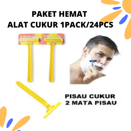 PAKET HEMAT  ALAT CUKUR 1PACK/24PCS