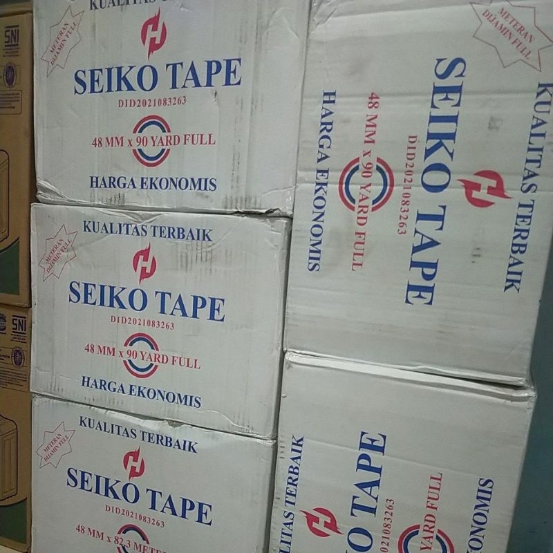 Lakban Bening Seiko Tape 48mm x 90 Yard Full Kualitas Terbaik