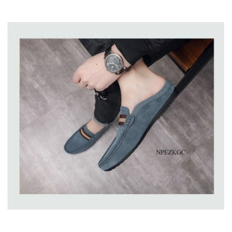 sepatu sandal pria keren slop slip on santai casual kekinian