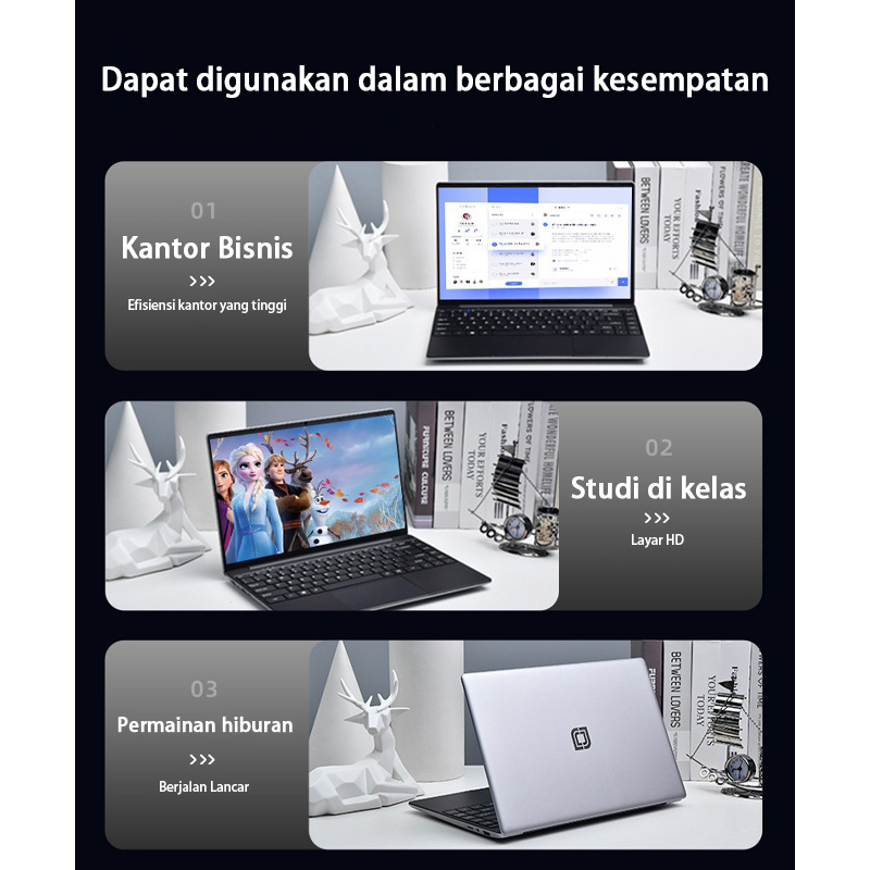 【Upgrate RAM 16g】- Laptop Baru Intel Core I3 1005G1 15.6“ RAM 16+512GB SSD Win11+Office+garansi satu tahun