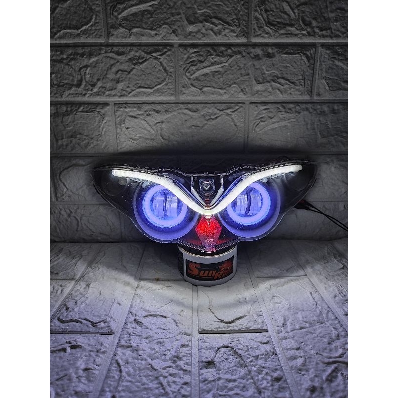 PAKET REFLEKTOR LAMPU DEPAN PROJI PROJIE DAYMAKER YAMAHA JUPITER Z BURHAN 2008