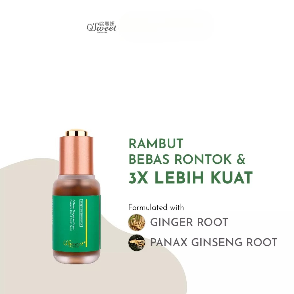 OSWEET Ginger Shampoo Daikin Conditioner - Perawatan Rambut Rusak Rontok Patah Frizzy Kulit Kepala Berminyak