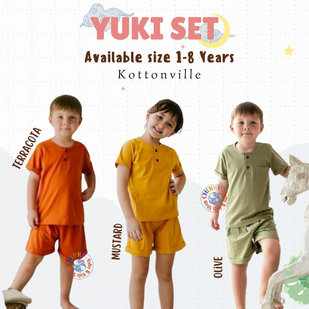 Kottonville Takoyakids Essentials Yuki Setelan 2-10 Tahun CBKS