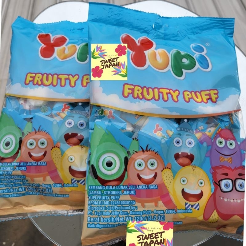 YUPI FRUTY PUFF BEST SELLER EVER LUCU DAN UNIK...PERMEN YUPI TERLARIS