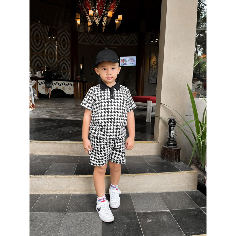 RACHIDKIDS / SETELAN ANAK HOUNDSTOOTH / HOUNDSTOOTH SET