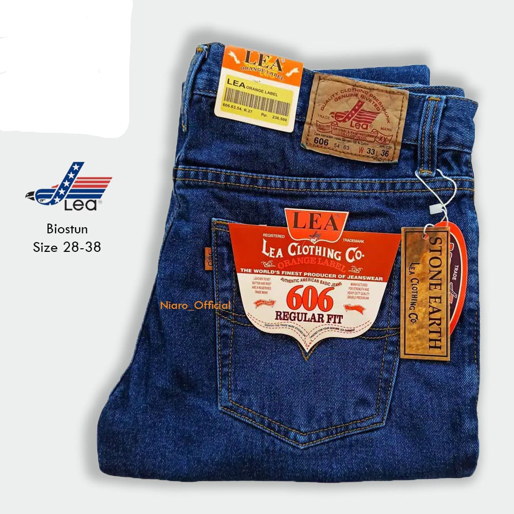 CELANA JEANS PRIA LEA STANDAR REGULER PREMIUM 28 sampai 38 bisa COD