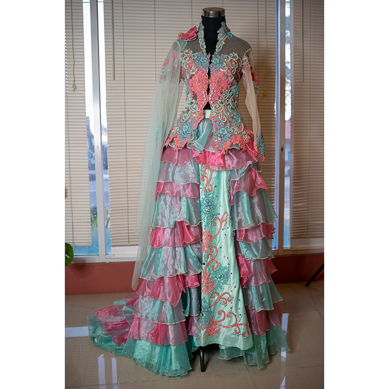 Kebaya Hijau Mint Pink