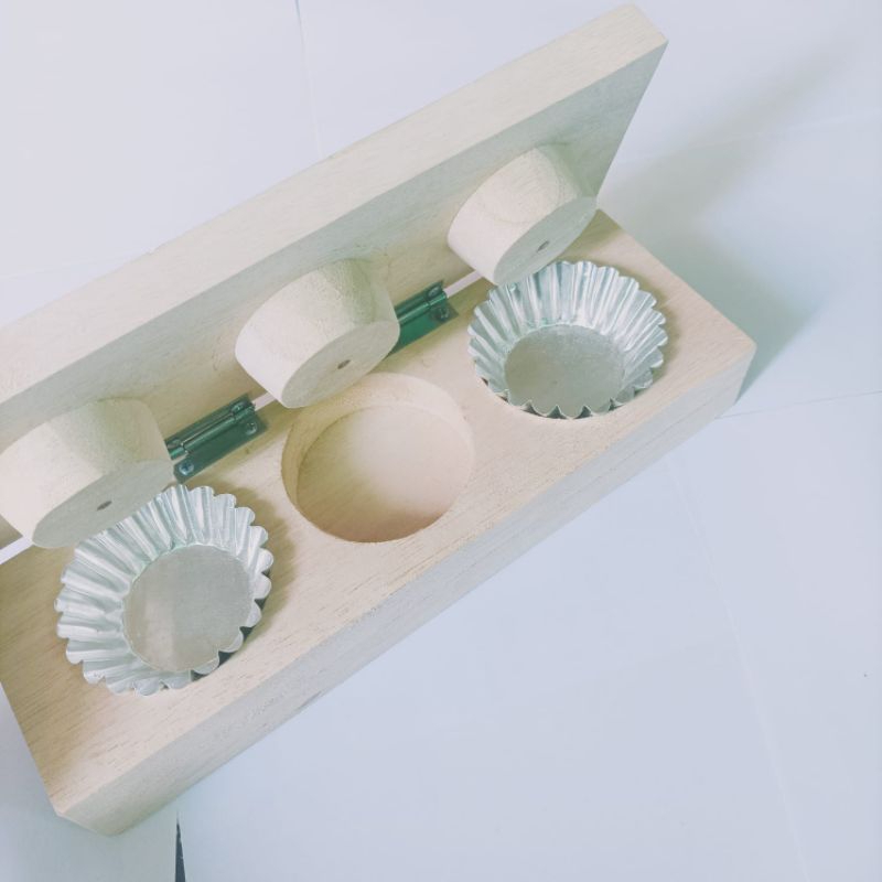 cetakan sus pai / penekan sus + cetakan pai sus almunium 20 pcs