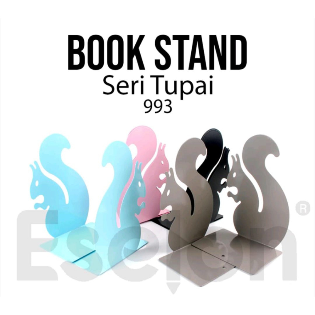 

Stand book 2pcs / 2buah Book Stand Tupai 993 / 1set isi 2 Pembatas Buku fancy