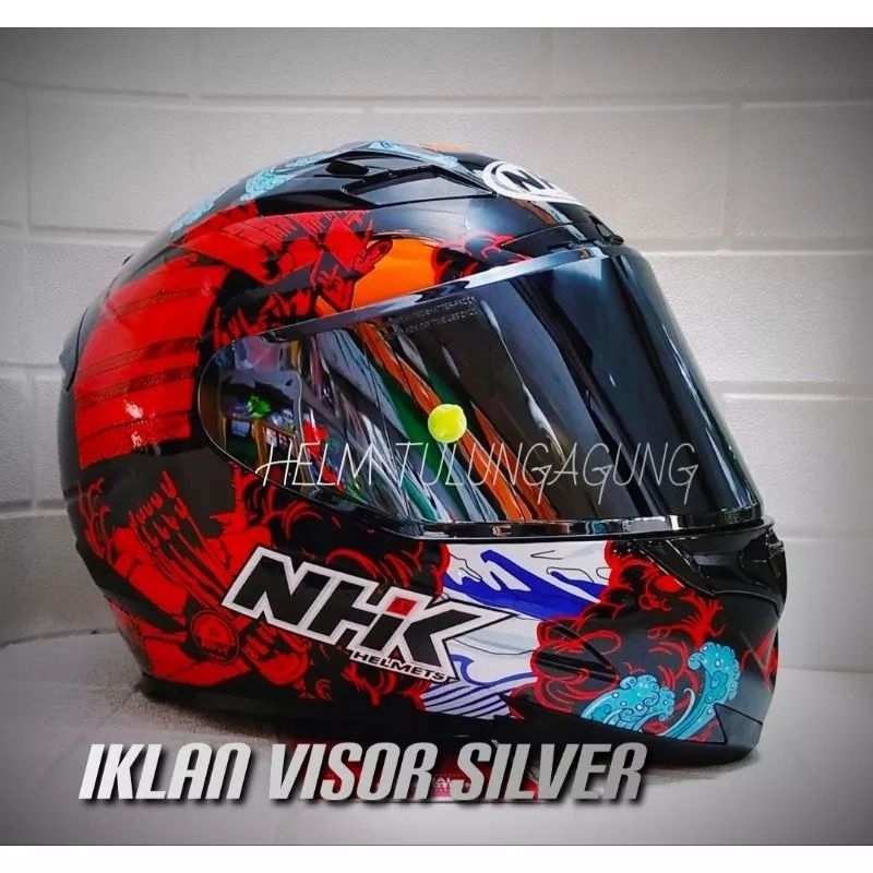 Flat visor NHK Rx9 Paket Flat visor + Spoiler NHK rx9 +stiker visor